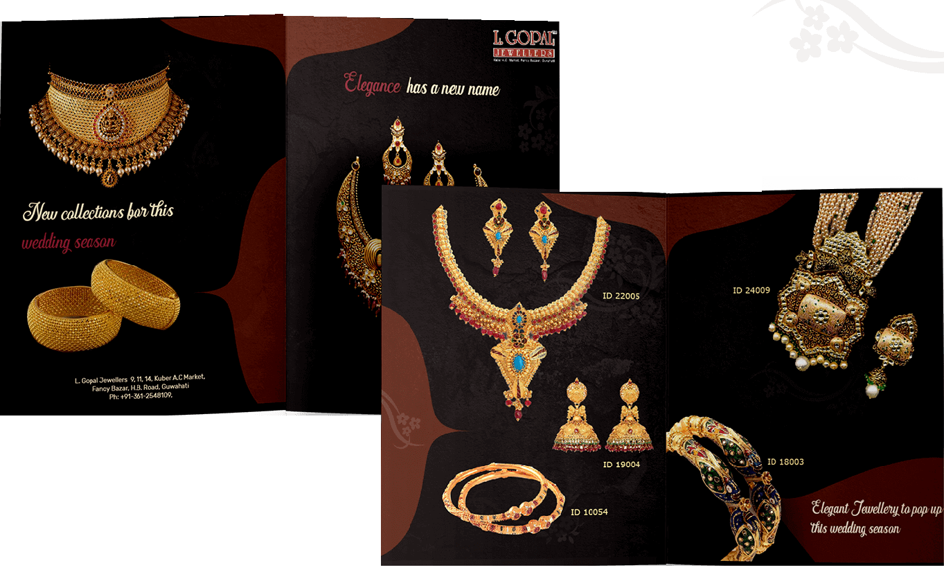 Brochure design of L Gopal Jewellery